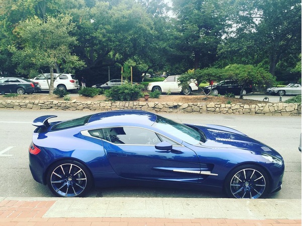 $3M Aston Martin in front of the Aston Martin Villa