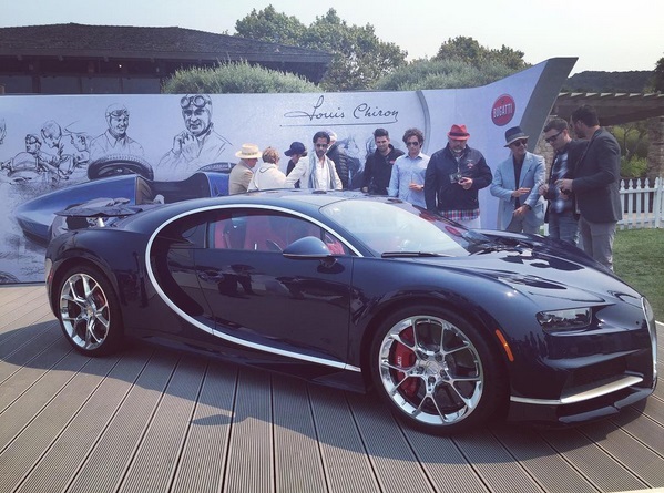 The new Bugatti at the Quail Lodge