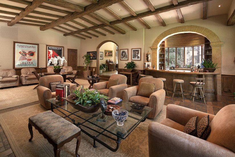 Designed by Paul Williams, the home is an architecturally exquisite blend of French country and Tudor styles