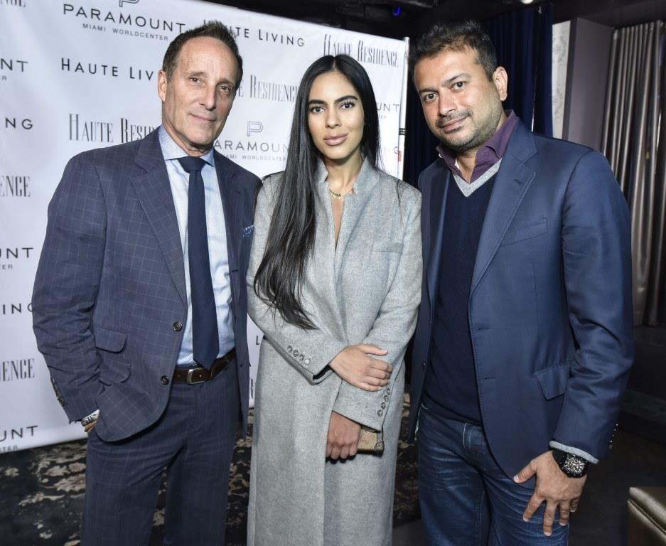 Richard Steinberg, Deyvanshi Masrani and Kamal Hotchandani / Photo by Eugene Gologursky/Getty Images for Haute Living