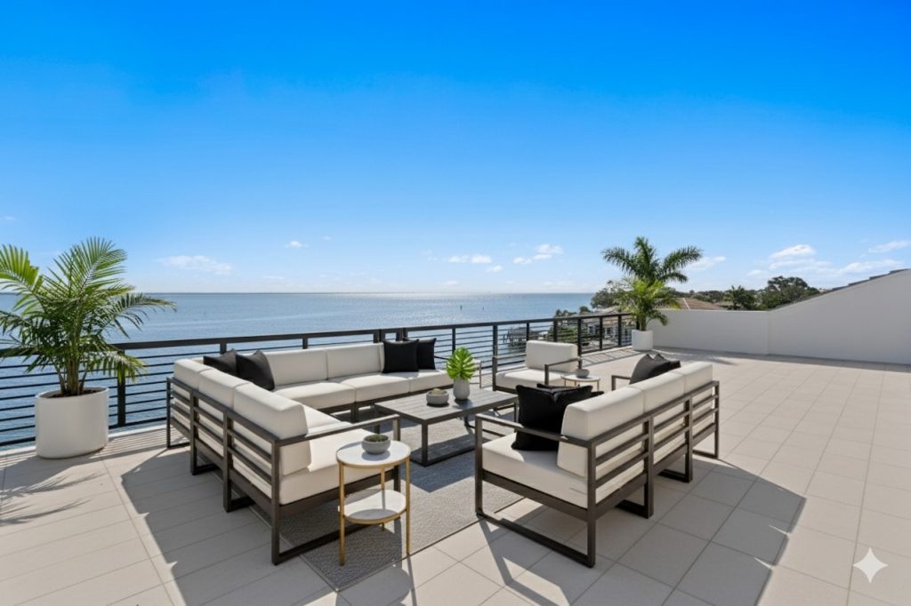 Rooftop deck