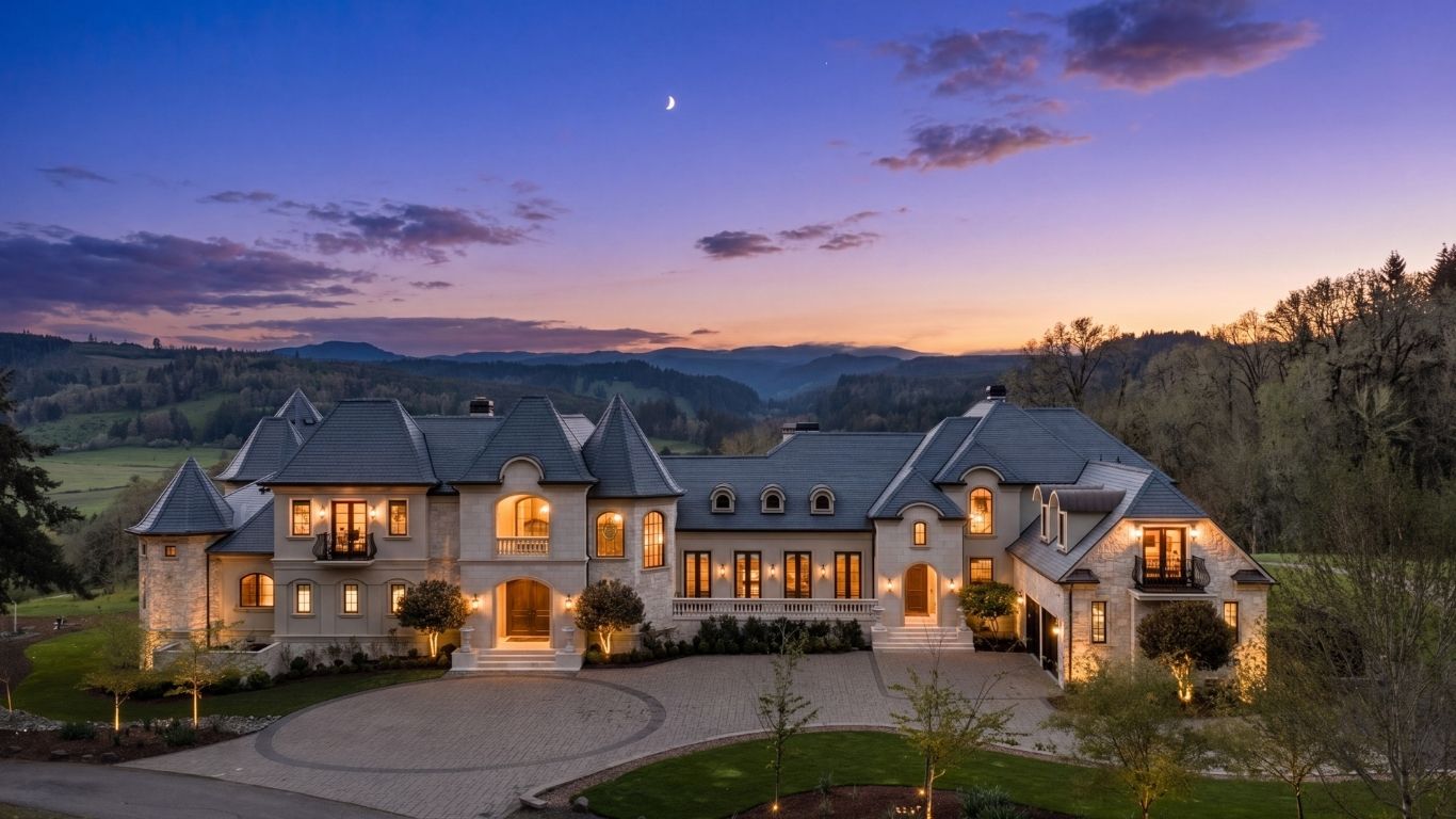 Kendra Ratcliff & Vince Cortese of LUXE Present Silverado Villa — A Modern-Day Castle in Oregon's Willamette Valley Wine Country