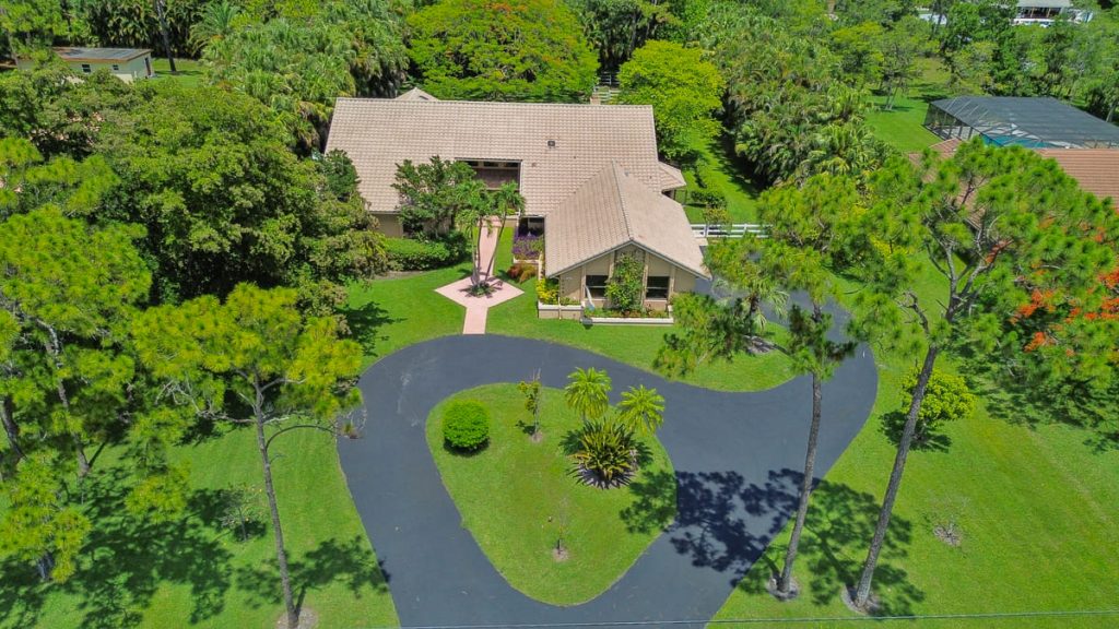 Aerial view of Parkland estate